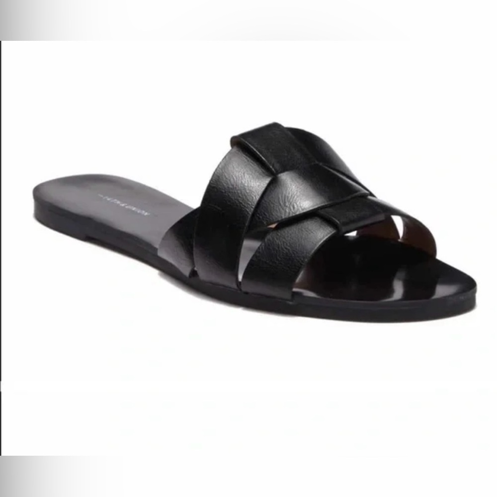 14th & Union Zaine Woven Faux Leather Sandals -Size 8